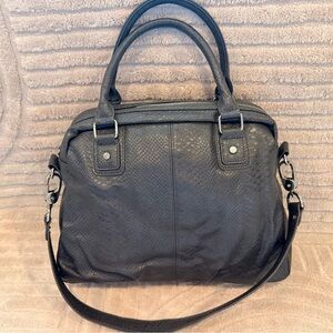 Vegan Leather Snakeskin Handbag